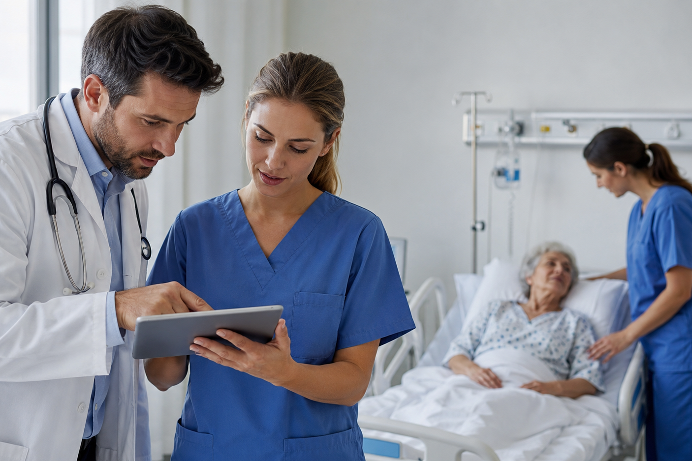 Fachpersonen im Gesundheitswesen nutzen ITSM und ESM Software für Serviceprozesse