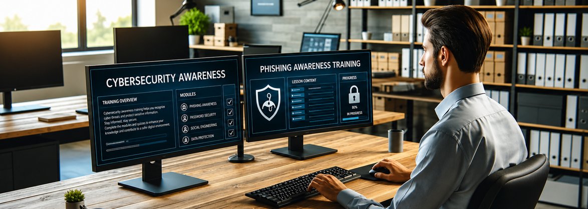 Grosser Vorteil des Online-Trainings: Jeder Mitarbeitende absolviert das Awareness-Training und Simulationen Monat für Monat eigenständig zu einem für ihn passenden Zeitpunkt.