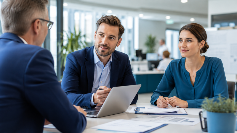 Menschen im Austausch über ITSM und ESM Software für öffentliche Verwaltungen