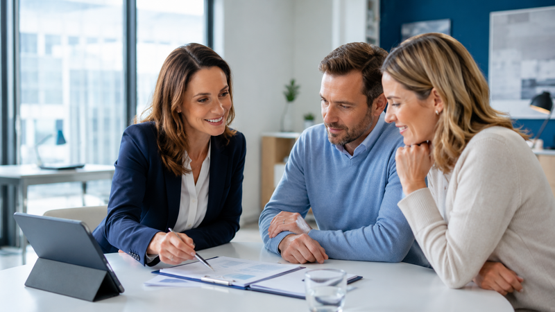 Team bespricht ITSM und ESM Software für Versicherungen und Sozialversicherungen