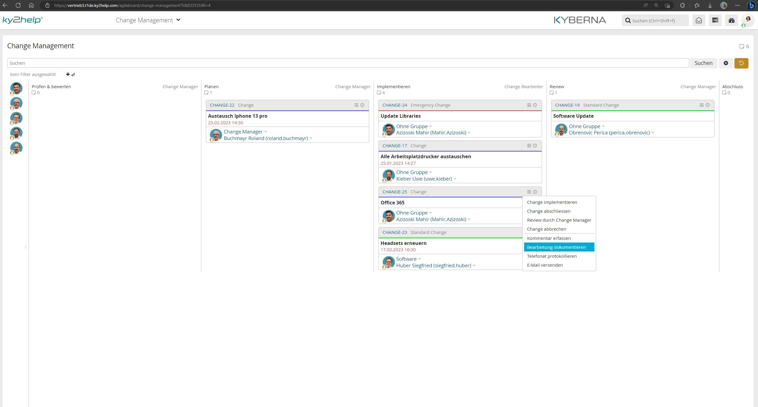 ITSM ky2help – Agiles Arbeiten über flexible Kanban Boards